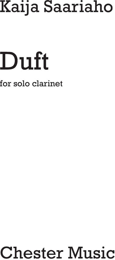Duft for Solo Clarinet
