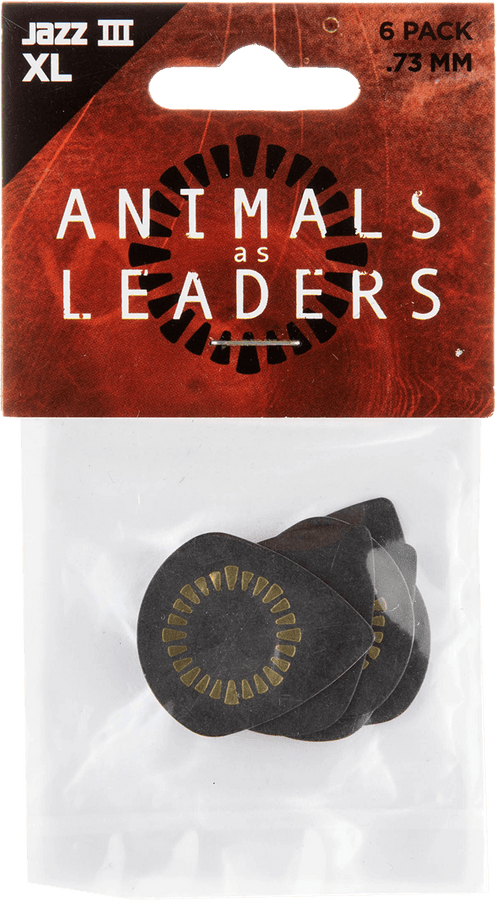 6 x 0,73mm Animal As Leaders Tortex Jazz III XL Preto