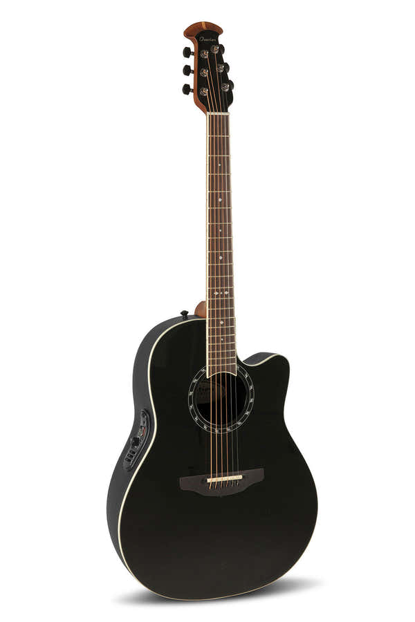 E-Acoustic Guitar Standard Balladeer Deep Contour Cutaway Black