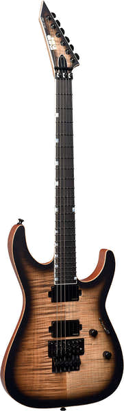 ESP M2 preto Sunburst acetinado translúcido