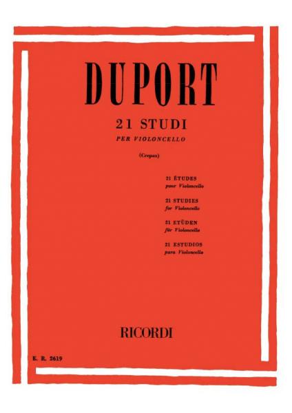 DUPORT J.L. - 21 STUDI - VIOLONCELLE