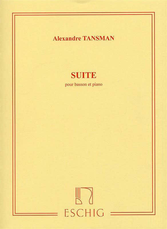 Tansman A. - Suite - Basson et Piano