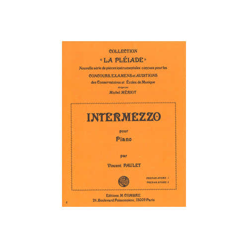Paulet - Intermezzo - Piano