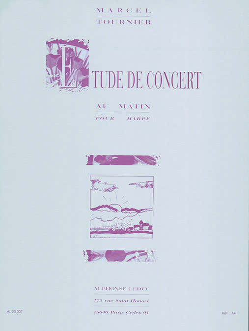 Au Matin étude de concert pour harpe