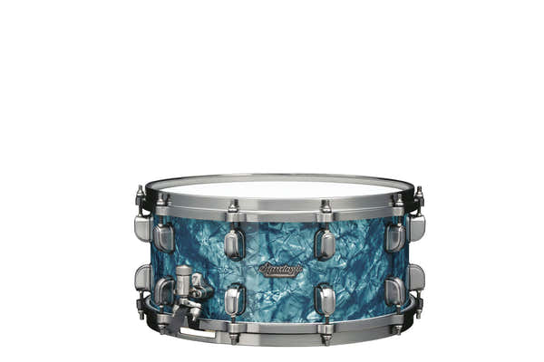 Tama STARCLASSIC MAPLE 14X6.5 SNARE DRUM SMOKED BLACK NICKEL SHELL HARDWARE TURQUOISE PEARL