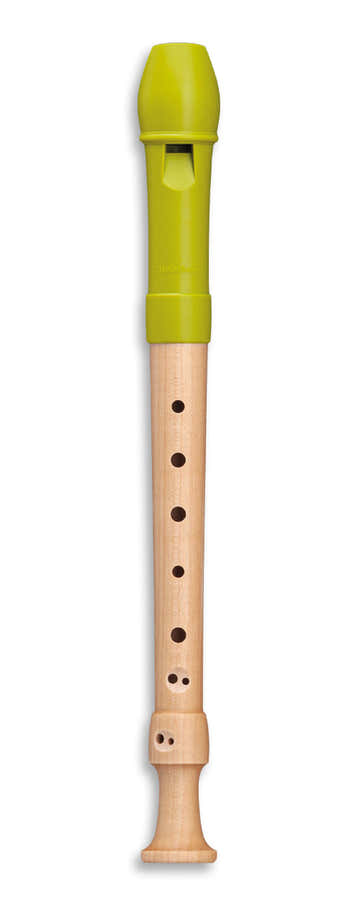 Soprano Fipple 17411 - Verde Maçã (Digitação Barroca)