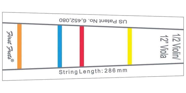 Marcadores Para Espelho First Fret 33 MM Para Violino 3/4 E Viola 33 CM (13")