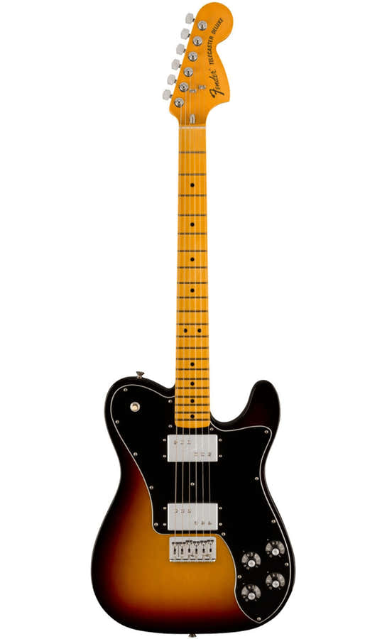 Telecaster 1975 Deluxe American Vintage II MN Sunburst de 3 cores
