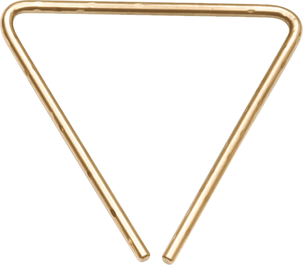 7" HAMMERED TRIANGLE