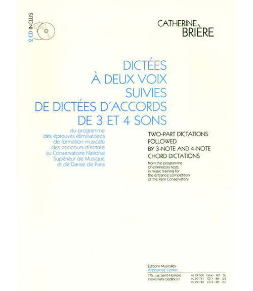 DICTEES A 2 VOIX ET DICTEES D'ACCORDS + 2CD