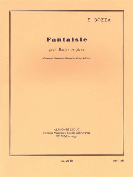 Fantaisie For Bassoon And Piano
