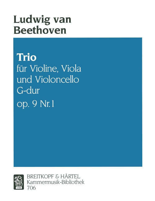 BEETHOVEN LUDWIG VAN - STREICHTRIO NR. 2 G-DUR OP.9/1 - VIOLIN VIOLA CELLO