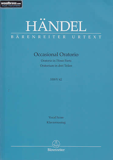 HANDEL - OCCASIONAL ORATORIO HWV 62