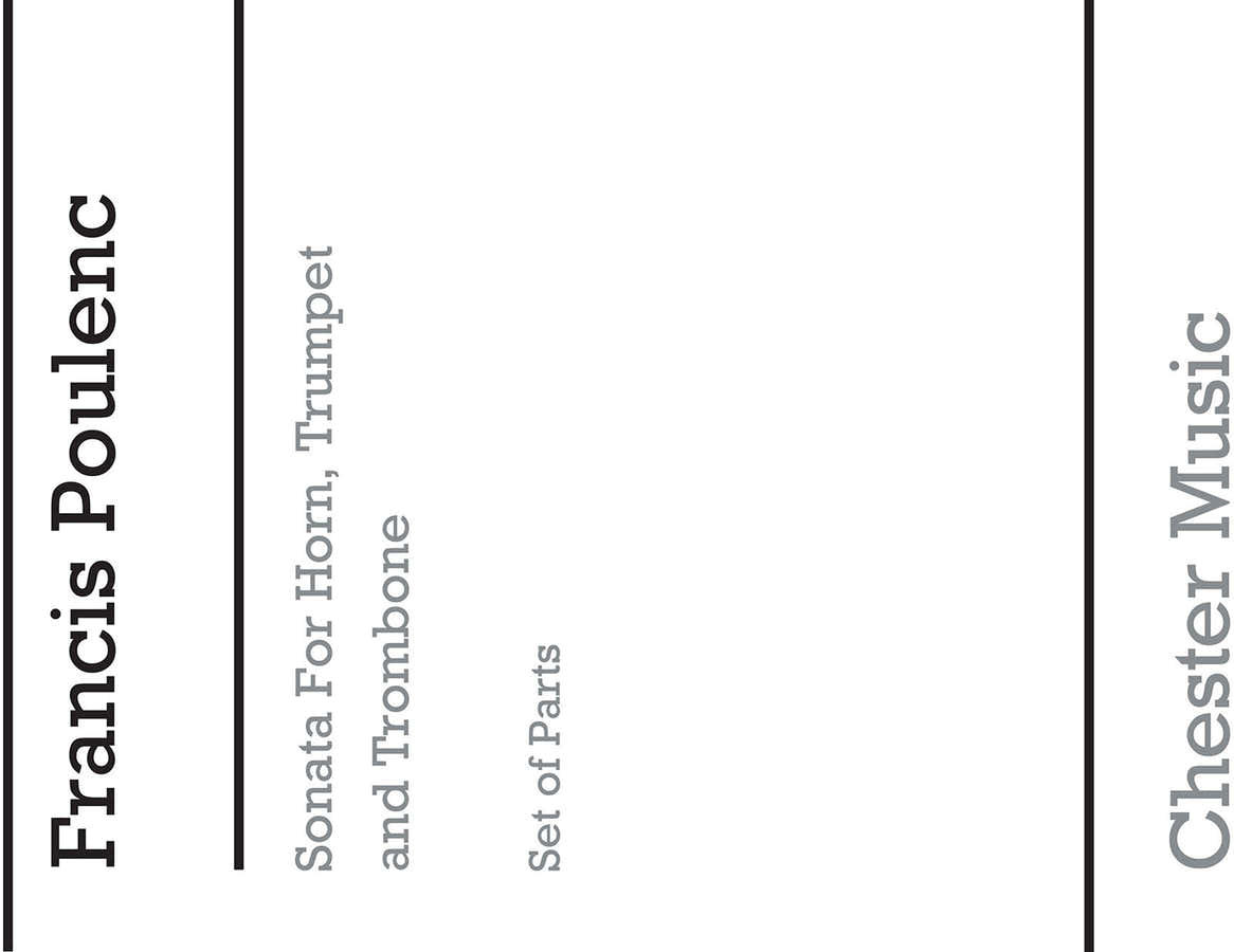 Sonata For Horn Trumpet and Trombone (Parts)