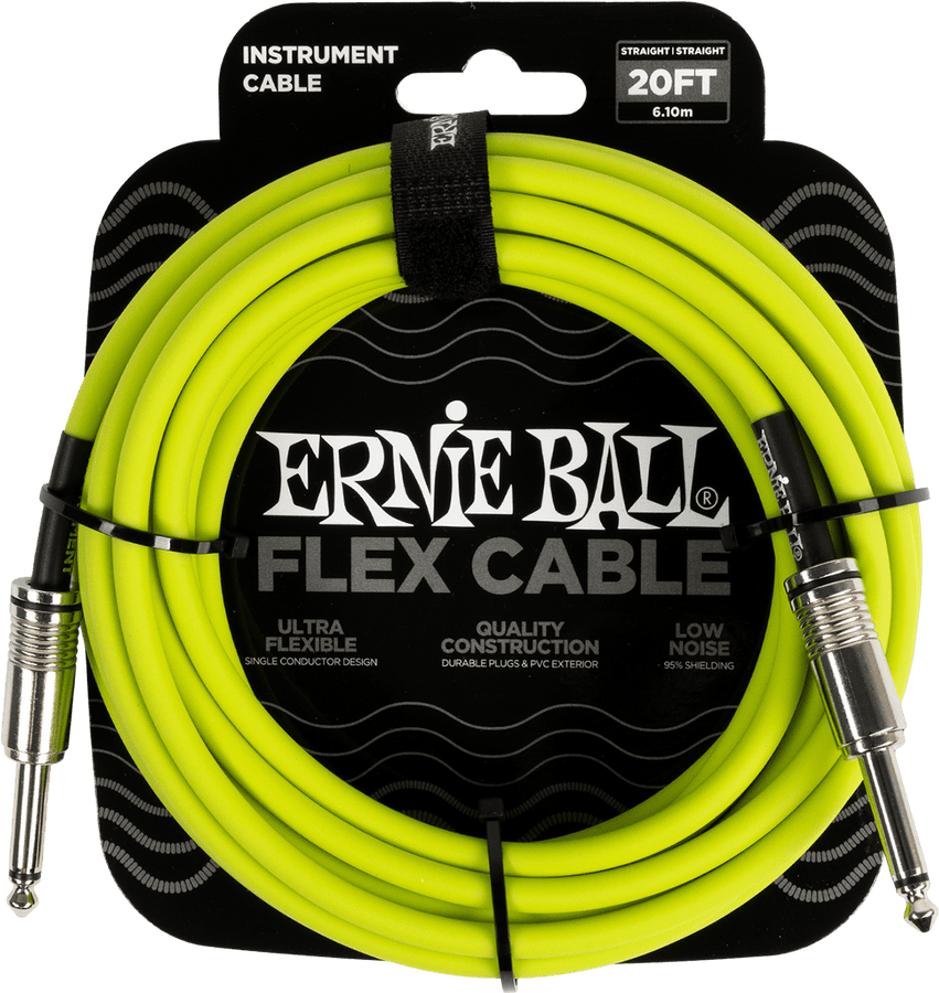 Cabos de Instrumento Flex Jack/jack 6M Verde