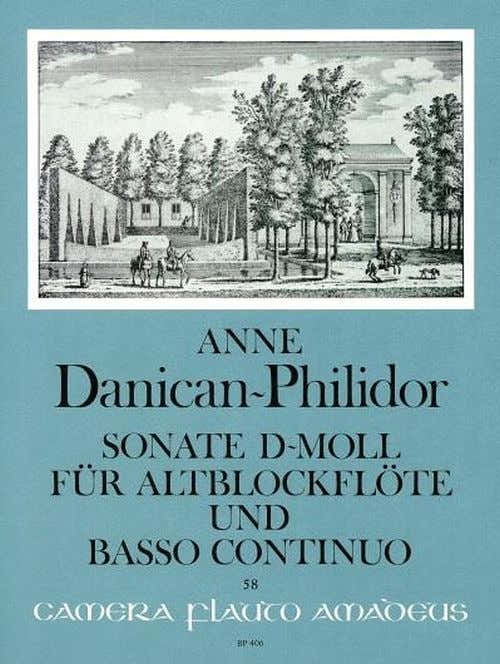 DANICAN-philidor Anne - Sonate En Re Mineur Pour Flute A Bec Alto et Basse Continue