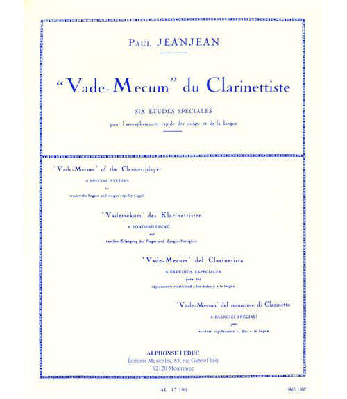 Jeanjean P. - Vademécum do clarinetista - Estudos