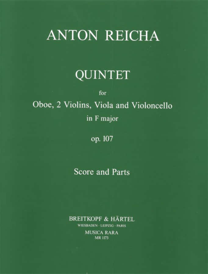 Reicha A. - Quintett In F Op. 107 - Conducteur + Parties