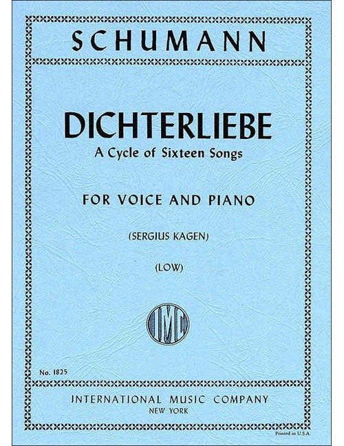 SCHUMANN R. - DICHTERLIEBE OP48 - VOIX BASSE ET PIANO