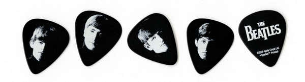 Beatles Palhetas de guitarra Meet The Beatles Pack de 10 Grossas