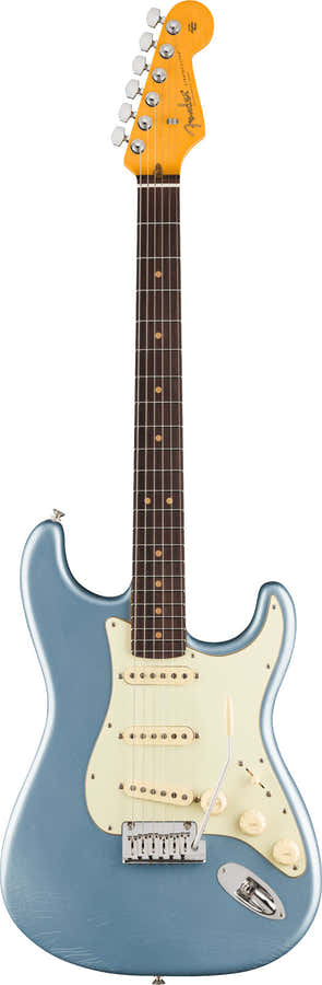 Stratocaster '60s American Ultra Luxe Vintage SSS RW Azul-gelo metálico