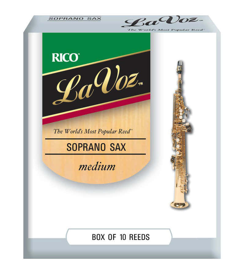 RICO LA VOZ SOPRANO SAXOPHONE REEDS MEDIUM