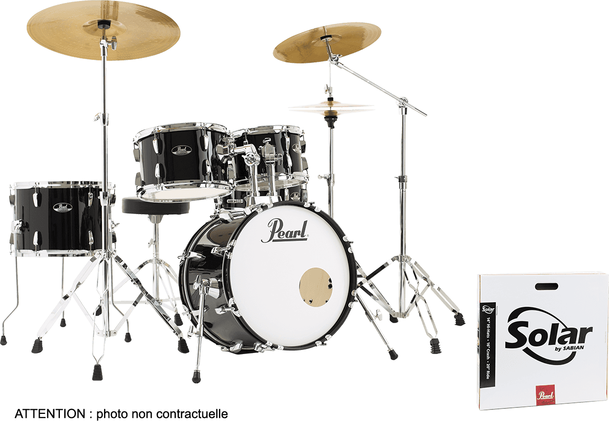 ROADSHOW JAZZ 18 + B-50 JET BLACK + SOLAR CYMBALS