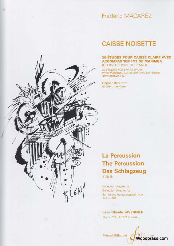 Macarez Frederic - CAISSE-noisette - Caisse Claire et Marimba (xylophone)