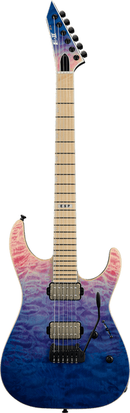 ESP E-Ii M-Ii Hipshot Tremolo Qm Degradê índigo e roxo