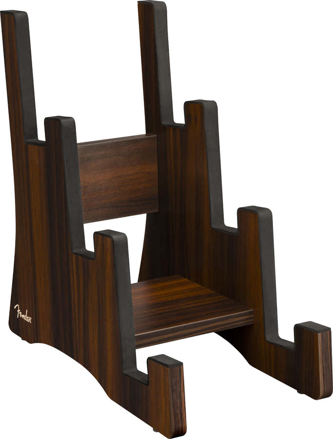 DELUXE WOODEN 3-TIER GUITAR STAND