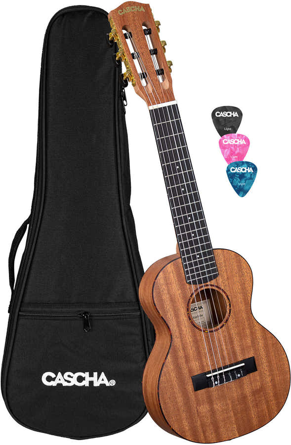 HH 2179 Guitarlele Mogno + capa e 3 palhetas