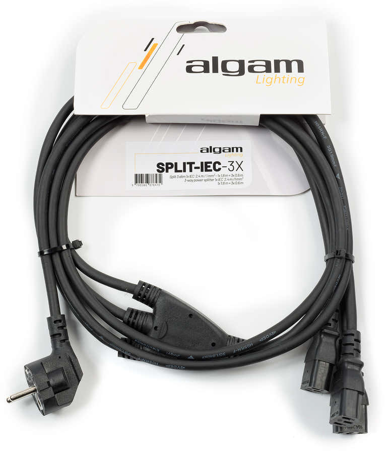 Cabo de alimentação Split 3 conectoresIEC - 2,4M