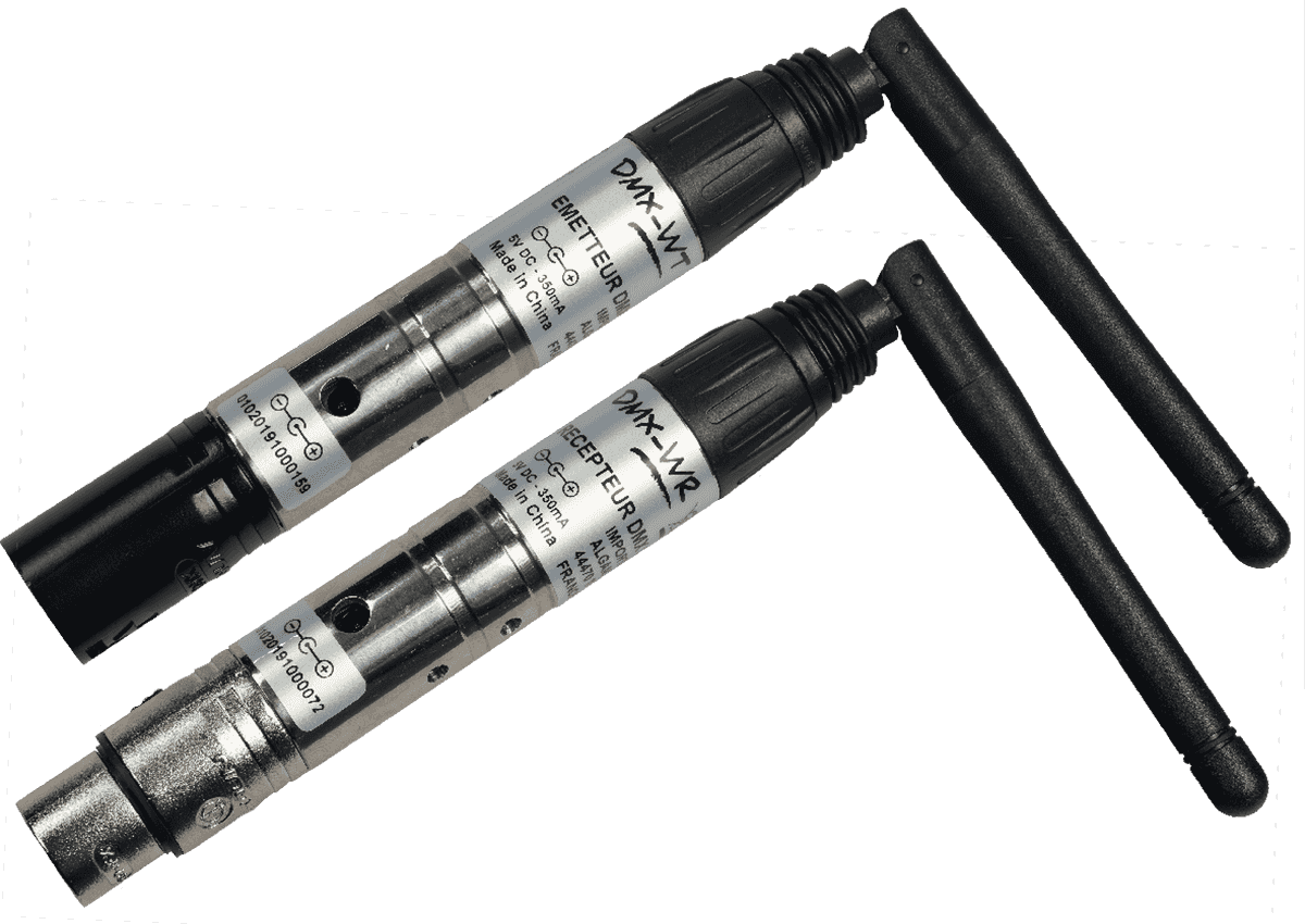 Pack emissor + recetor DMX sem fios