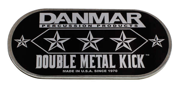 Danmar 210MKD - Pad metálico autocolante para bombo de pedal duplo - Hsa