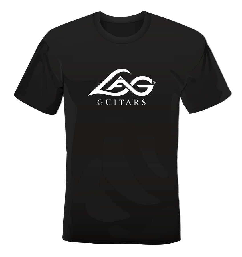 T-shirt LÂG Preto logo branco S