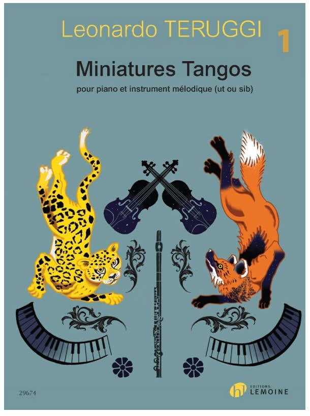 Teruggi - Miniatures Tangos Vol.1 - Instrument Mélodique et Piano
