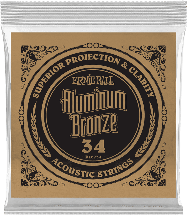 .034 ALUMINUM BRONZE WOUND ACOUSTIC GUITAR STRINGS
