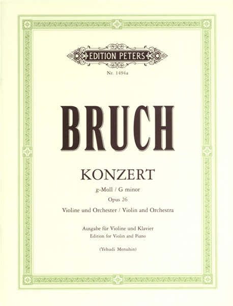 Bruch Max - Concerto No.1 In G Minor Op.26 - Violin And Piano