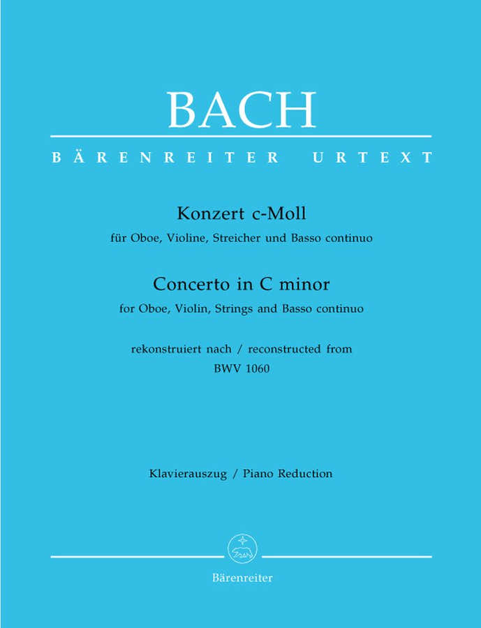 J.S - Concerto En Do Mineur Bwv 1060 Pour Hautbois Violon Cordes Et Basse Continue - Hautbois