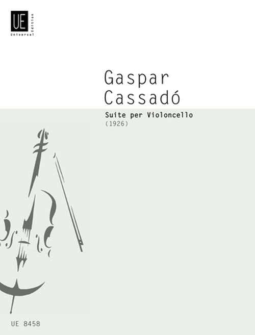 Cassado G - Suite - Violoncelle