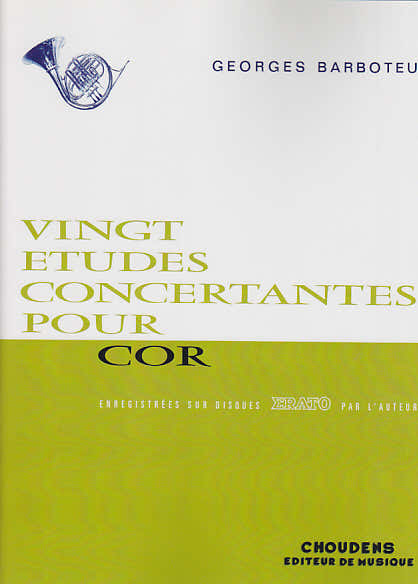 Choudens Barboteu G. - Etudes Concertantes - Cor