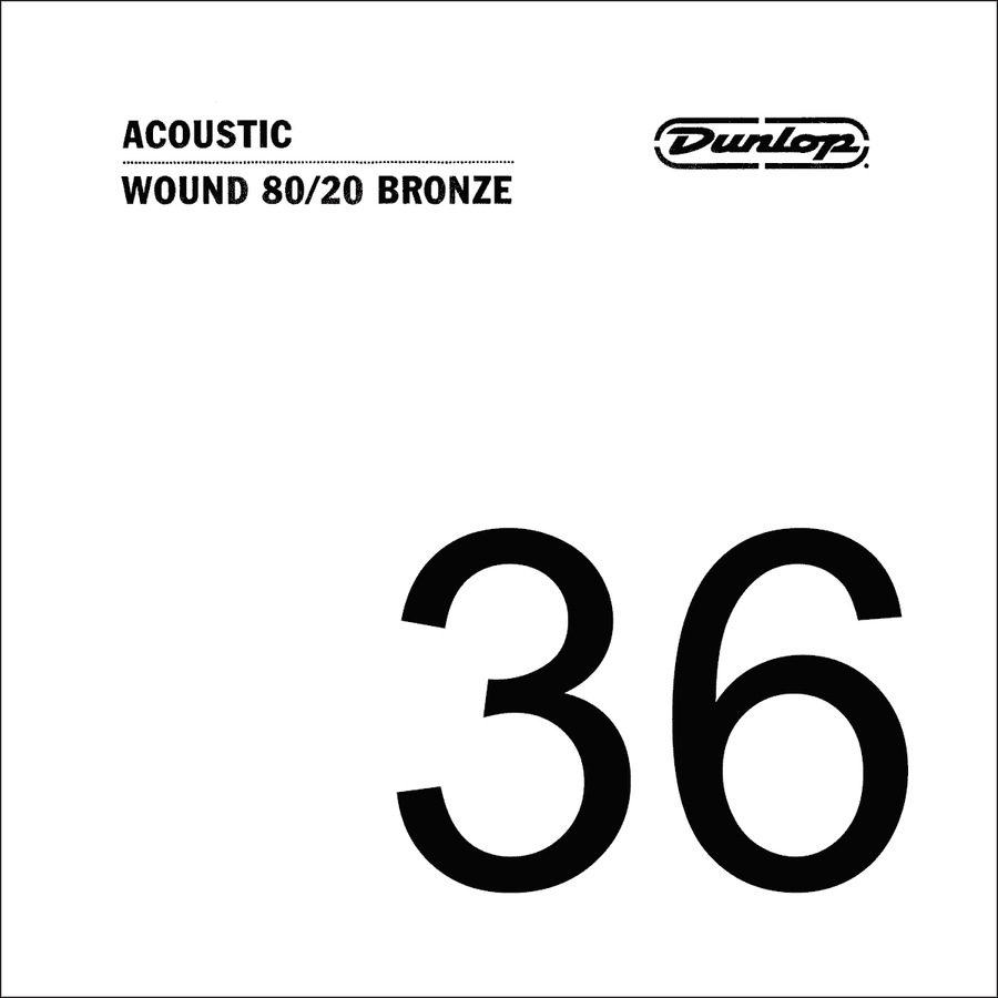 ACOUSTIC CORD 80/20 BRONZE .036 THREADED