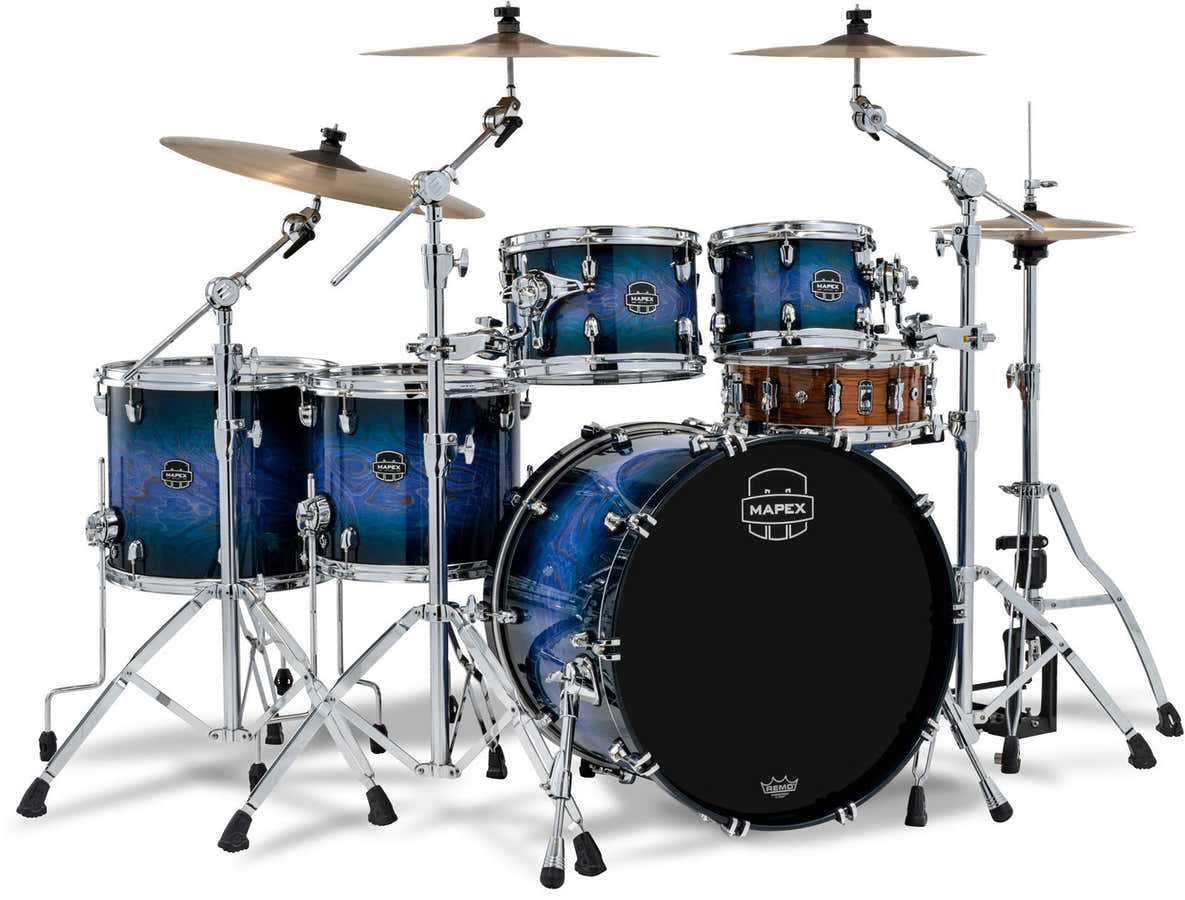 MAPEX SATURN VI STUDIO 22" Degradê cobalto