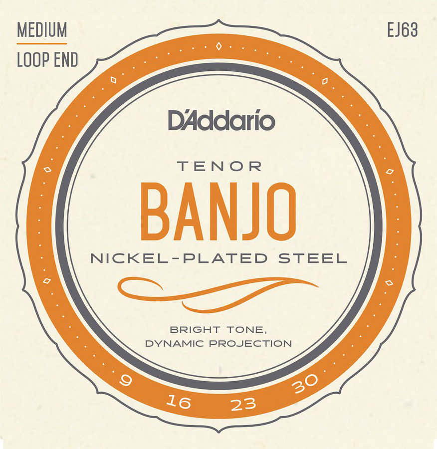 EJ63 Tenor Banjo Cordas Níquel 9-30