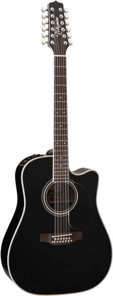 Takamine Japan Ef381Sc Dreadnought 12 Black