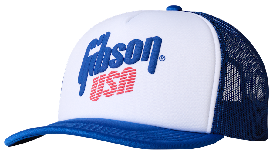 Gibson USA Boné trucker de espuma Branco / Azul