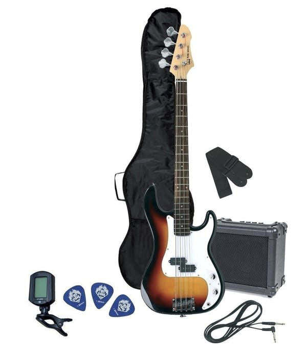 Baixo Elétrico Pack de Baixo Rcb-100 Sunburst 3 Tons