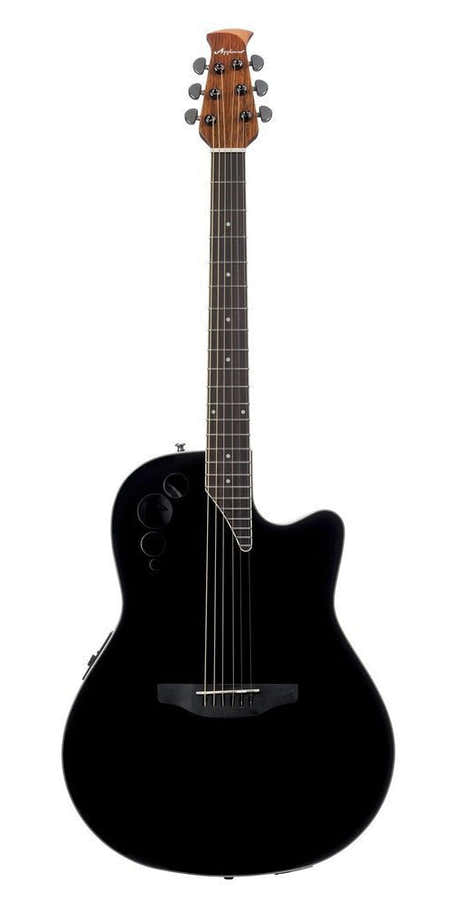 E-Acoustic Guitar Ae44Ii Mid Cutaway Black Satin