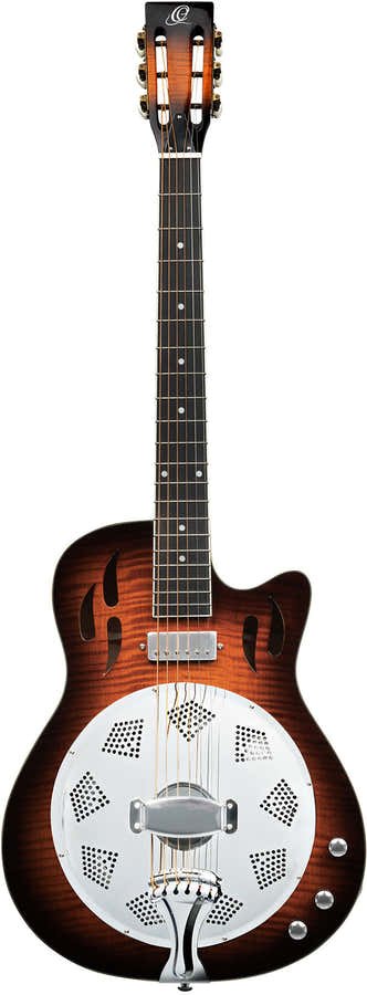 Americana 4/4 Guitarra ressonadora + saco de transporte profissional