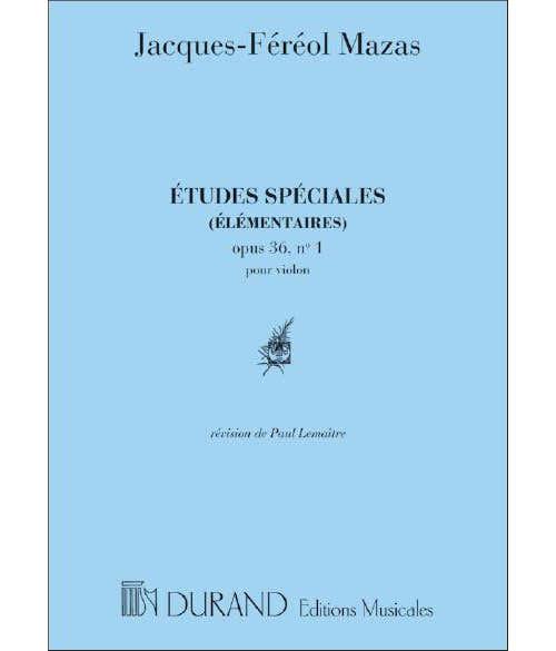 Mazas - Etudes Speciales 1 Op 36 - Violon